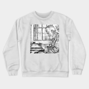 GEORGE BERNARD SHAW - ink portrait .1 Crewneck Sweatshirt